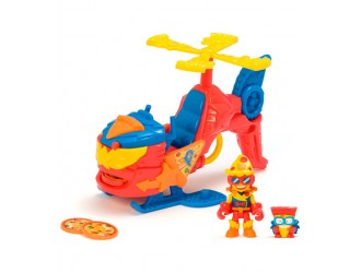 Set de joaca Pizzacopter cu o figurina exclusiva Superthings