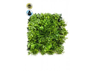 Covoras artificial Schefflera, rezistent la conditii meteorologice si UV, 50x50cm