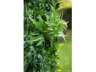 Covoras artificial mixt de padure, rezistent la conditii meteorologice, 100x100cm
