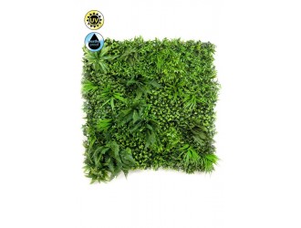 Covoras artificial mixt de padure, rezistent la conditii meteorologice, 100x100cm