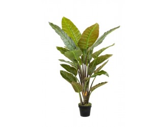 Planta Strelitzia, artificiala, 135 cm, cu 19 frunze