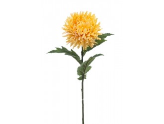 Crizantema paianjen artificiala, galbena, 57 cm