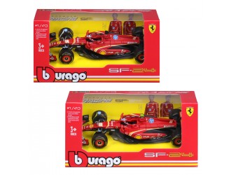Macheta auto Ferrari Racing - SF-24 (1:43) Bburago (2 modele)