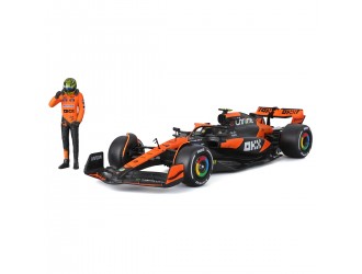 Macheta auto cu figurina McLaren MCL38 (1:24) Bburago