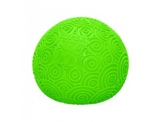 Jucarie minge antistres NeeDoh, seria Super, verde cu cerculete, 11cm