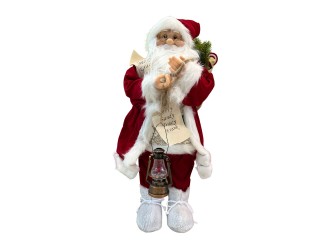 Figurina Decoratiune Mos Craciun 60cm (rosu-alb), ZJA360723