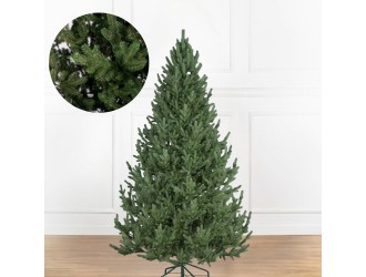 Brad de Craciun artificial Luxury RealTouch "Vienna", Aspect Natural, 150cm, 360 crengute, suport inclus