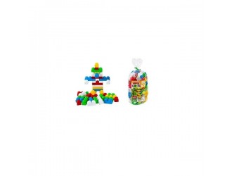 Set constructie copii 94 piese, blocuri colorate din plastic