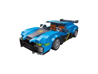 Set de constructie Masina albastra cu mecanism pullback 252 el. ZJA351129