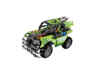 Set de constructie Masina SUV verde cu mecanism pullback 391 el., ZJA351155