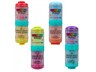 Set pasta de modelat si nisip kinetic care nu se usuca, in tub texturat cu capac, cu miros placut, Wonder Factory (diverse culori)