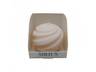 Lumanare parfumata Sfera cu dungi mari 8,5x7,3 cm