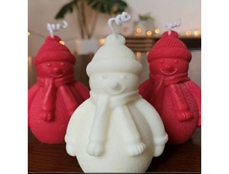 Lumanare parfumata Omulet de zapada 160 g 10x5 cm