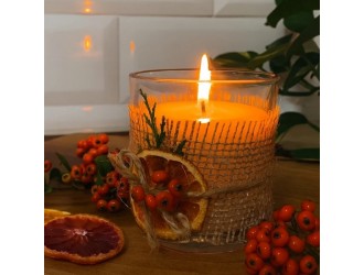  Lumanare parfumata Lumanare in pahar decorat 140 g