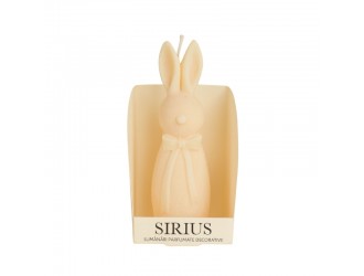 Lumanare Iepure cu funda 15 cm