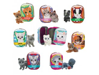 Figurina surpriza Pisicuta in cutiuta cu lantisor seria Puppy Club, Cool Things