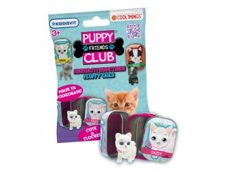 Figurina surpriza Pisicuta in cutiuta cu lantisor seria Puppy Club, Cool Things