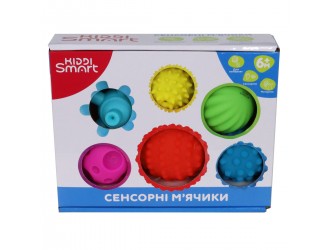 Set 6 mingi senzoriale colorate Kiddi Smart