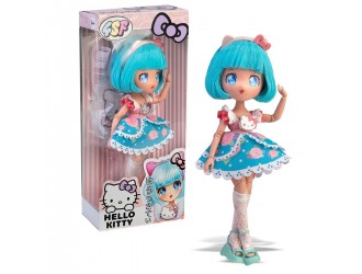 Papusa Pretty Pink cu 15 articulatii, 19,5cm seria Hello Kitty, 4SF Manga Dolls