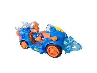 Set de joaca masina si figurina Combat Vehicle Kid Kazoom SuperThings