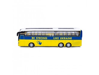 Macheta Autobuz Excursie Ucraina in cutie din plastic TechnoDrive