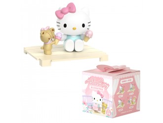  Figurina surpriza Hello Kitty cu prietena, in cutie de plastic, Pop Top