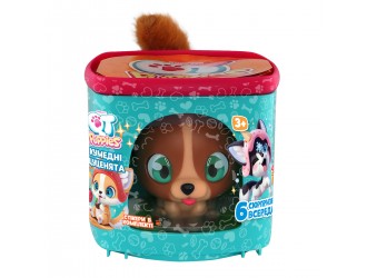 Set de joaca cu figurina catelus QT Puppies Rocky