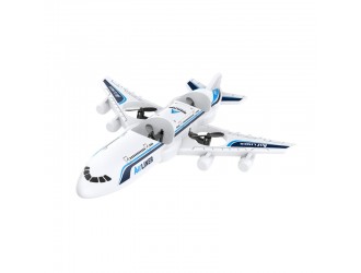Avion-Drona R/C, cu baterie 3,7V, cablu USB, ceas telecomanda, ZJA394359