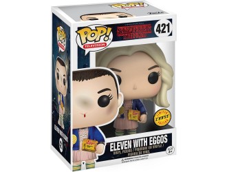 Figurina de colectie Funko POP! Stranger Things 1 – Eleven cu Eggos (CHASE) #421