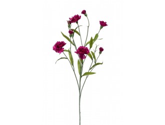 Floare artificiala Dianthus mini tip spray, mov deschis, 70 cm