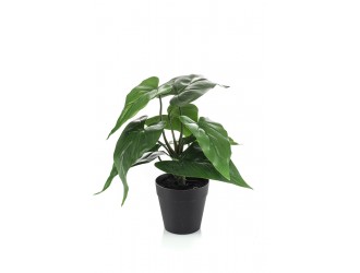Planta artificiala Anthurium, 28 cm, in ghiveci