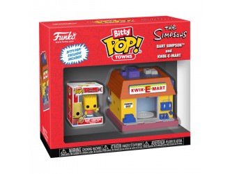 Set figurine de colectie Funko Bitty POP! Town The Simpsons – Bart Simpson & Kwik-E-Mart