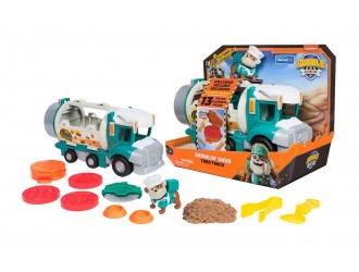 Camionul cu mancare a lui Rubble, cu accesorii si nisip kinetic, Rubble & Crew