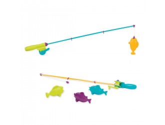 Set de joaca Pescuit Magnetic cu 2 Undite si 4 figurine pesti (in plasa) Battat