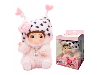 Figurina de colectie pufoasa breloc POP TOP Letsvan seria Wakuku – Angel editie limitata