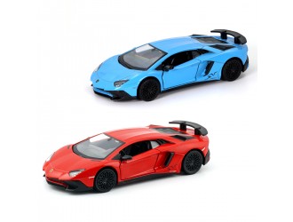 Macheta auto Lamborghini Aventador 12 cm (albastra sau rosie) TechnoDrive