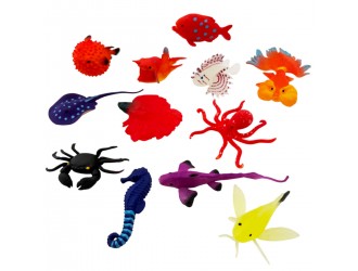 Figurina elastica surpriza Animale Marine Aqualandia Tiki Wiki