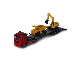Set de joaca Transportator auto cu accesorii, 1:60, 24 cm, TechnoDrive