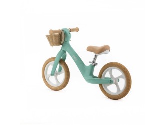 Bicicleta de echilibru fara pedale verde-menta, cu 2 roti 12'' din spuma PU, cu cos, Pixie, Adamex