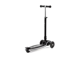 Trotineta pentru copii cu 3 roti LED si platforma cu LED, Scooter, Negru, Adamex