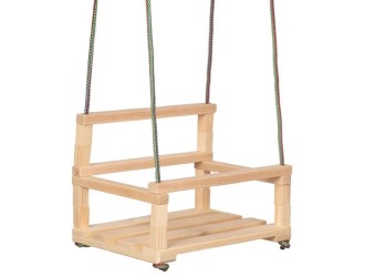 Leagan suspendabil din lemn pentru copii