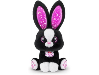 Jucarie interactiva Magic Bunny Surprise Pets Alive Zuru cu bagheta magica, lumini si sunete, NEGRU