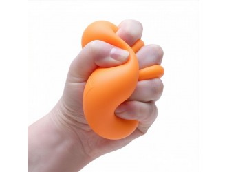 Jucarie antistres Nice Cube Glow NeeDoh, ORANGE, 5,7 cm