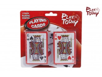 Set carti de joc Play ToDay, 2 pachete, pe suport carton
