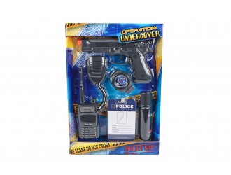 Set de joaca pentru copii, Politie Operation Undercover, 5 piese, pistol 17 cm