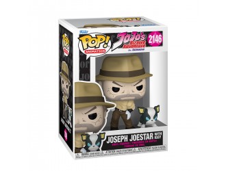 Figurina de colectie Funko POP! Jojo's Bizarre Adventure - Joseph Joestar with Iggy #2146