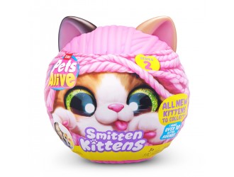 Jucarie de plus surpriza Pisic Jucaus Pets Alive S2 Smitten Kittens Zuru