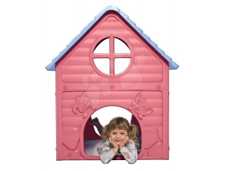 Casuta pentru copii roz-albastru – 106x98x90 cm, pentru interior si exterior