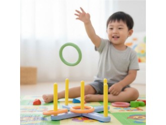 Joc Serso pentru copii, set aruncare si prindere, 38x38x15 cm