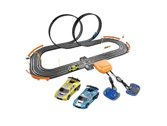 Set de joaca Traseu electric cu 2 masini Audi 1:64, Track Master 400 cm, ZJA405286, 6 ani+